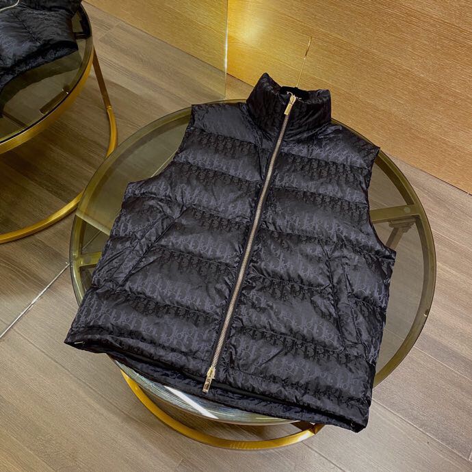 Dior oblique sleeveless down jacket online